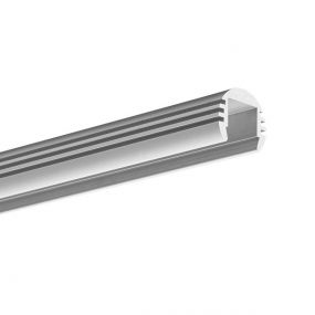 KLUS PDS - O - profiel - Ø 1,85 cm - 200cm lengte - geanodiseerd zilver