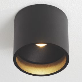 Artdelight Orleans - plafondverlichting - Ø 11 x 10 cm - 7W dimbare LED incl. - zwart