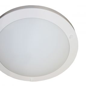 Artdelight Yuca - badkamer plafondverlichting - Ø 30 cm - IP44 - wit