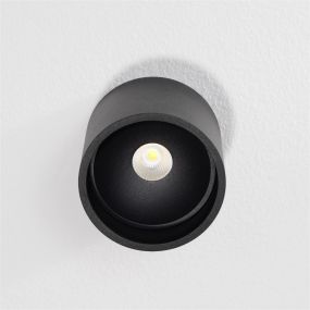 Artdelight Ormond - plafondverlichting - Ø 11 x 10 cm - 7W dimbare LED incl. - IP54 - zwart