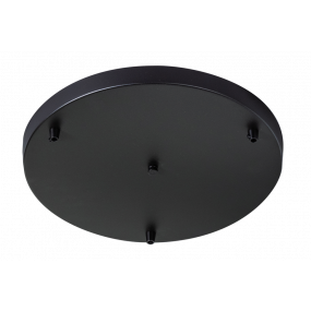 ETH - ronde plafondkap voor 3 lichtpunten - Ø35 x 3 cm - poederzwart