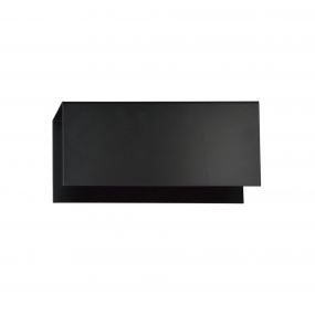 Emibig Tolos - wandverlichting - 24 x 10 cm - zwart (stockopruiming!)