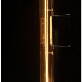 Segula LED lamp - Design Line - Ø 3 x 30 cm - S14d - 6,5W dimbaar - 1900K - gerookt