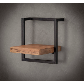 Vico Edge - wandschap - 30 x 25 x 30 cm - acaciahout