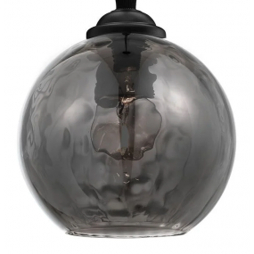 Nova Luce Adelina - reserveglas voor 8436401 & 8436402 - Ø 16 x 15 cm - gerookt