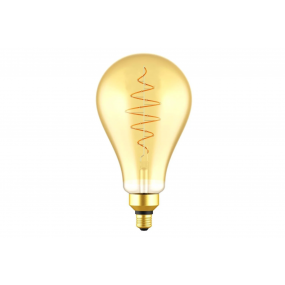 Nordlux LED filament lamp - Ø 16 x 29 cm - E27 - 8,5W dimbaar - 2200K - amber