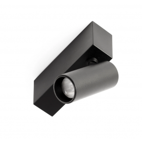 Faro Neso Hole - Ø 3,5 x 10 x 8 cm - 5W LED warm wit (2700K) incl.  - 40 ° lichtbundel - zwart