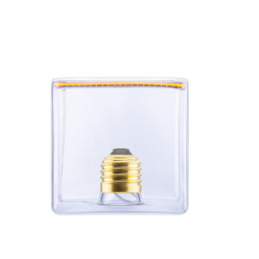 Segula LED lamp - Floating Cube Inside -  12,5 x 12,5 x 9 cm - E27 - 4,5W dimbaar - 2200K - transparant
