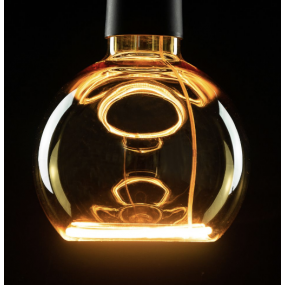 Segula LED lamp - Floating Globe - Ø 12,5 x 16,5 cm - E27 - 4W dimbaar - 2200K - amber