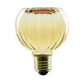 Segula LED lamp - Floating Globe Straight - Ø 8 x 10,5 cm - E27 - 4W dimbaar - 2200K - amber