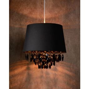 Lucide Dolti - hanglamp - Ø  30 x 138 cm - zwart