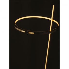 Maxlight Lozanna - tafellamp - Ø 30 x 55 cm - 14W LED incl. - goud