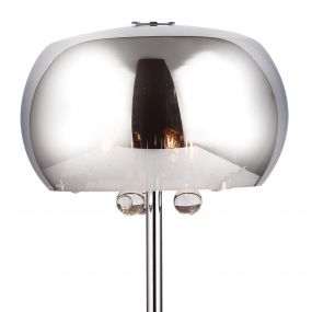 Maxlight Moonlight - tafellamp - Ø 21 x 36 cm - chroom