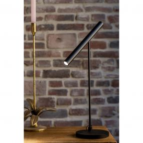 Artdelight Harper - tafellamp met bewegingsmelder - 14 x 14 x 52,5 cm - 6W dimbare LED incl. - zwart