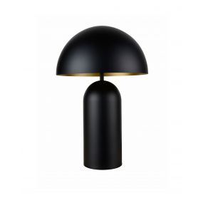 Artdelight Best - tafellamp - Ø 25 x 34,5 cm - zwart/goud 