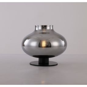 Artdelight Disk - tafellamp - Ø 10 x 13,2 cm - zwart