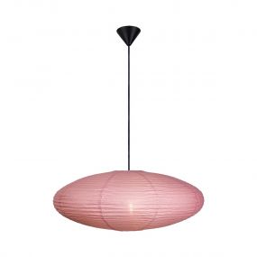 Nordlux Villo - papieren lampenkap zonder pendel - Ø 60 x 24 cm - oud roze 