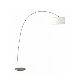 Artdelight Bow - staanlamp zonder kap - 200 cm - mat staal