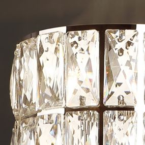 Maxlight Diamante - wandverlichting - 16 x 9 x 12 cm - chroom