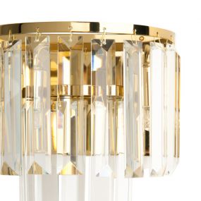 Maxlight Monaco - wandverlichting - 18 x 11 x 19 cm - goud 