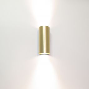 Artdelight Roulo2 - wandverlichting -  Ø 6,5 x 15,4 cm - mat goud