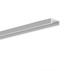 KLUS MICRO ALU - profiel - 1,5 x 0,6 cm - 200cm lengte - geanodiseerd zilver