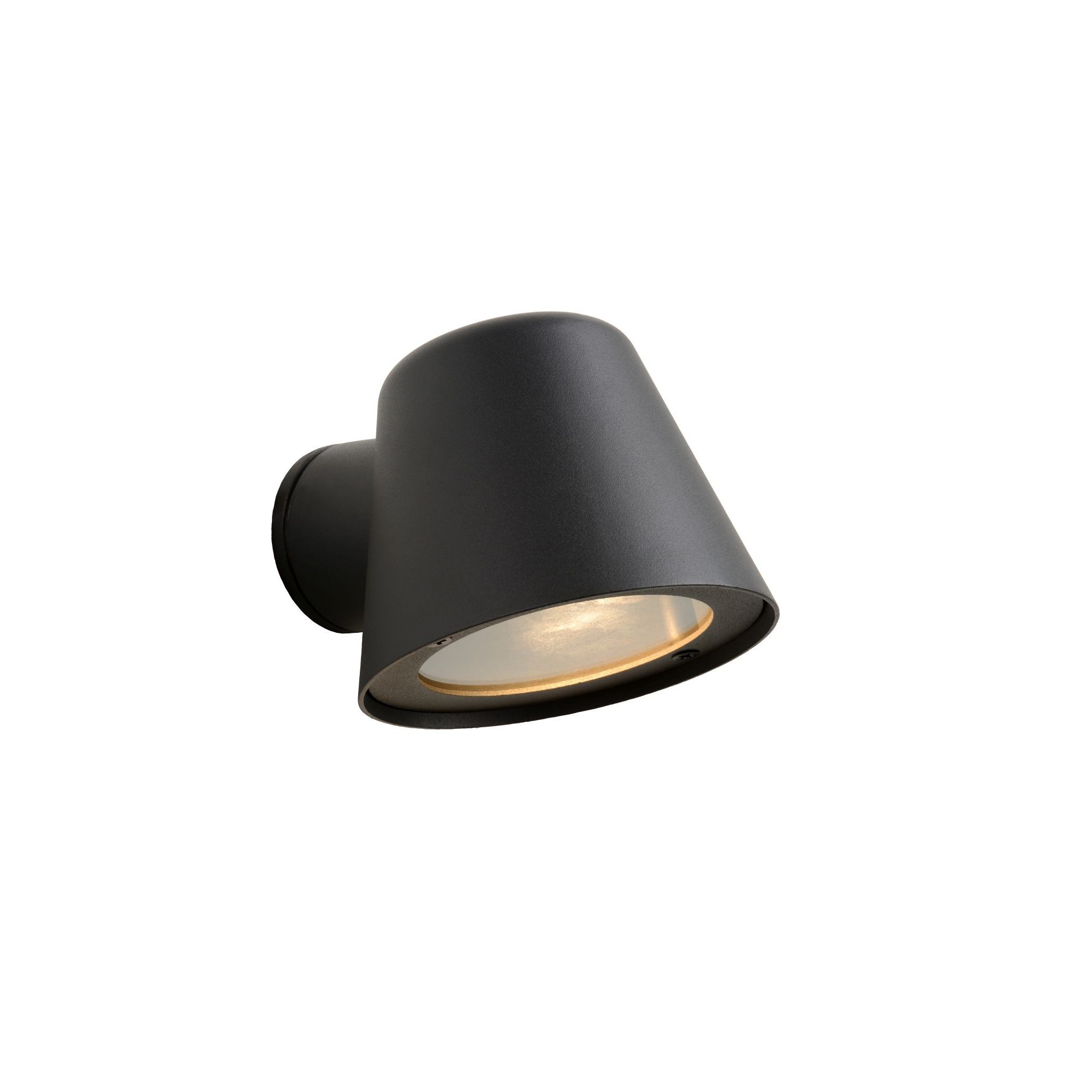 Lucide Dingo - buiten wandlamp - 11,5 x 14,5 x 9 cm - 5W LED incl. - IP44 - antraciet | Lichtkoning