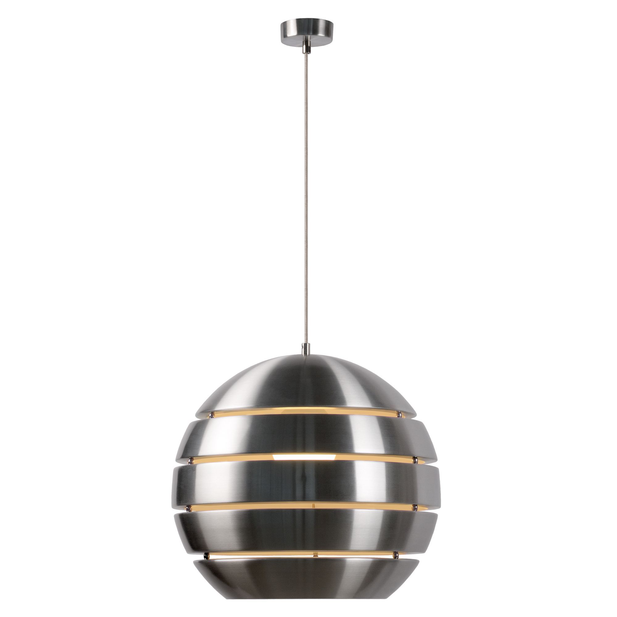 Grijpen Levering mosterd Lucide Volo - hanglamp - Ø 40 x 120 cm - satijn chroom | Lichtkoning