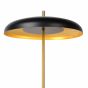 Lucide Elgin - staanlamp - 145 cm - zwart en goud