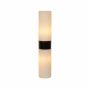 Lucide Jesse - wandverlichting - 5,5 x 8 x 29 cm - IP44 - zwart en opaal