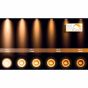 Lucide Zefix - opbouwspot 1L - 18,5 x 18,5 x 9 cm - 12W dimbare LED incl. - dim to warm - wit en zwart