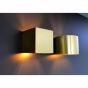 Lucide Xio - wandverlichting - 13 x 11 x 9,7 cm - 3,5W dimbare LED incl. - mat goud