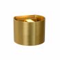 Lucide Xio - wandverlichting - 13 x 11 x 9,7 cm - 3,5W dimbare LED incl. - mat goud