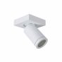 Lucide Taylor - opbouwspot 1L - 10 x 10 x 12,5 cm - 5W dimbare LED incl. - dim to warm - IP44 - wit