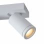 Lucide Taylor - opbouwspot 3L - 38 x 10 x 12,5 cm - 3 x 5W dimbare LED incl. - dim to warm - IP44 - wit