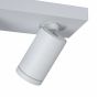 Lucide Taylor - opbouwspot 3L - 38 x 10 x 12,5 cm - 3 x 5W dimbare LED incl. - dim to warm - IP44 - wit