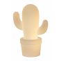 Lucide Cactus - buiten tafellamp - Ø 22,7 x 33 cm - 2W dimbare LED incl. - IP44 - wit