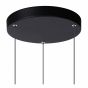 Lucide Tubule - hanglamp - Ø 26 x 169 cm - 3 x 7W LED incl. - zwart