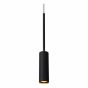 Lucide Tubule - hanglamp - Ø 26 x 169 cm - 3 x 7W LED incl. - zwart