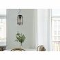 Lucide Fern - hanglamp - Ø 20 x 160 cm - zwart