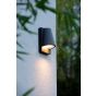 Lucide Liam - buiten wandverlichting - 13,8 x 9,4 x 18,1 cm - IP44 - antraciet