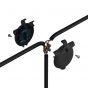 Creative Cables Eiva 3-way - siliconen kabelhouder - 6,5 x 5,3 x 2 cm - IP65 - zwart