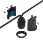 Creative Cables Eiva 2-way - siliconen kabelhouder - 6 x 7,5 cm - IP65 - zwart