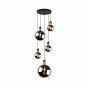 Lucide Julius - hanglamp - Ø 65 x 220 cm - gerookt grijs