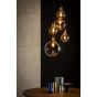 Lucide Julius - hanglamp - Ø 65 x 220 cm - gerookt grijs