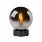 Lucide Jorit - tafellamp - 24 cm - gerookt glas