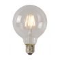 Lucide LED filament lamp - Ø 9,5 x 12,5 cm - E27 - 5W dimbaar - 2700K - transparant