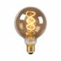 Lucide LED bulb - filament lamp dimbaar - Ø 9 x 14 cm - E27 - 5W - 2200K - gerookt