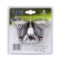 LED-spot (set van 3) - E14 - 4W - 3000K - zilver