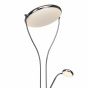 Brilliant Double - staanlamp - 199 cm - 25W + 5W dimbare LED incl. - chroom
